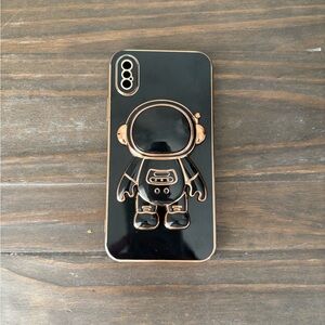 Used iPhone X Case with Stand Astronaut Holder Design Phone Cover for iPhone 10